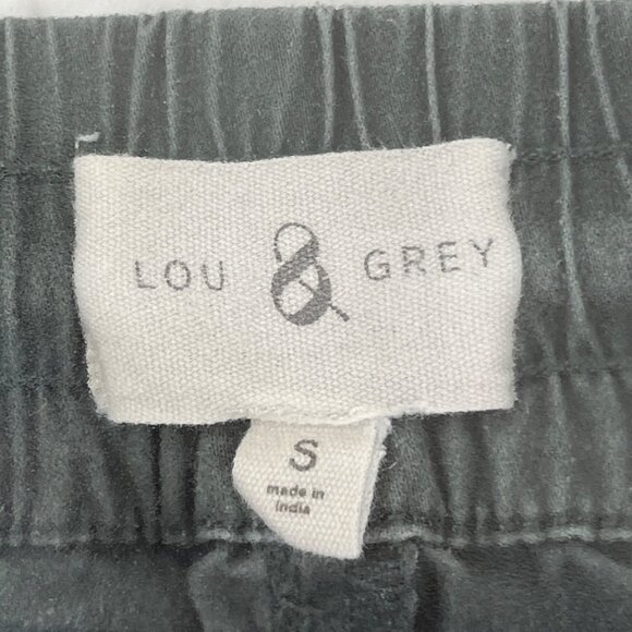 Lou & Grey Utility Jogger Pants Cotton Blend Elastic Waist Size S Gray 61j - Picture 3 of 8